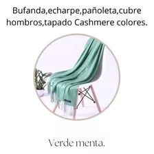 Bufanda Pañuelo Echarpe Cashmere Estiloso Accesorio Colores