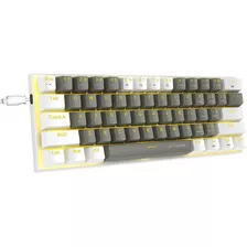 Teclado Para Juegos E-yooso, Interruptor Rojo/60% Mecanico