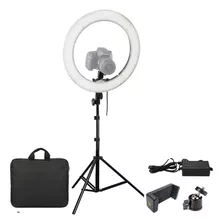 Iluminador Ring Led 35cm Com Suporte 2,0m - Ideal Maquiagem