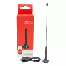 Antena Portátil Retrátil Amplificada Para Sinal Digital Hdtv