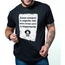 Camiseta Mafalda Masculina Feminina Frase