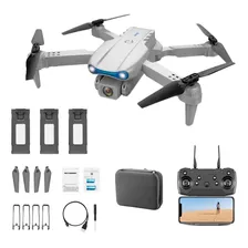 E99 Pro Mini Drone 4k Com Câmera Dupla + 3 Baterias + Case