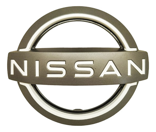 Emblema Parrilla Nissan March 2023 Gris/blanco Foto 2