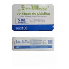 Jeringa Plastico 5ml S/aguja Capacidad En Volumen 5 Ml