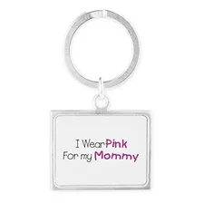 Landscape Keychain Cancer I Wear Pink Ribbon For My Mommy