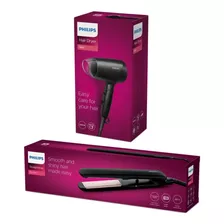 Combo Philips Secadora 1200w + Alisadora De Placas Ceramica 