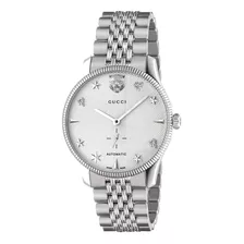 Reloj Gucci G-timeless Automatic Silver Dial Para Hombre Ya1