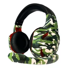 Auricular Gamer Kanji Z-14 Con Micrófono Integrado Camuflado