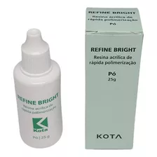 Resina Acrílica Rápida Polimerização Refine Brigth A1 Pó 25g