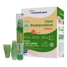 Copo Biodegradável Descartável 180ml Ecológico 1000un