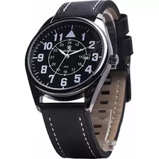 Smith - Wesson - Hombre Sww-6063, El Reloj Civil De Cuero Co