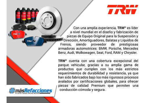 Balatas Bajos Metales Traseras Bmw 325is 92-95 Trw Foto 3