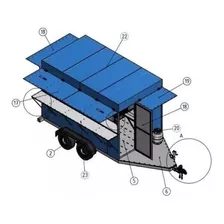 Projeto Carretinha Reboque (food Truck) Trailer Para Lanches