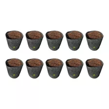 Combo 10 Macetas De Tela Geotextil 7 Litros / Salamanca Grow