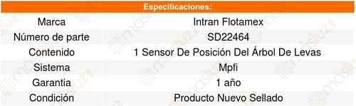 Sensor Arbol Levas Cmp Rodeo Sport 3.2l V6 01 A 03 Intran Foto 3