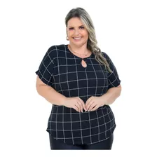 Blusa Blusinha Camiseta Feminina Plus Size Verão Senhora