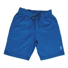 Bermuda Infantil Jokenpô Malha Masculina Azul