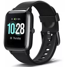 Smartwatch Reloj Inteligente, Con Monitor Cardíaco Negro