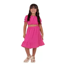 Conjunto Ciganinha Infantil Mullet Sereia Menina Fresquinho