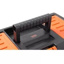 Caixa Para Ferramenta Trava Plástica Black Decker Bdst13-011 Cor Laranja