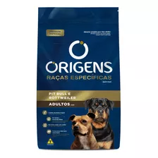 Ração Origens Para Cães Adultos Pit Bull E Rottweiler 15kg