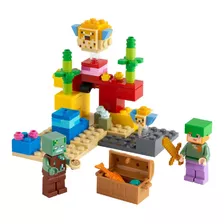 Set De Construcción Lego Minecraft The Coral Reef 92 Piezas En Caja