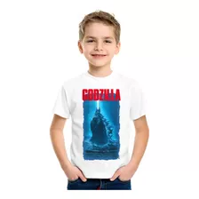 Camiseta Camisa Godzilla King Kong Infantil Criança Menino A