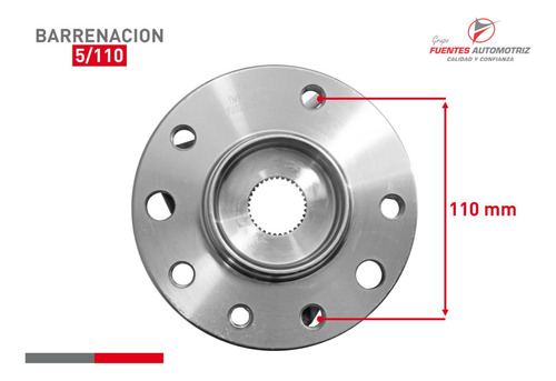 Maza Balero Rueda Delantera Para Opel Zafira 1998 1999 Abs Foto 3