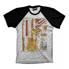 Remera Fender Telecaster Planos Despiece Custom Retro Vintage Guitar Guitarra Custom Shop