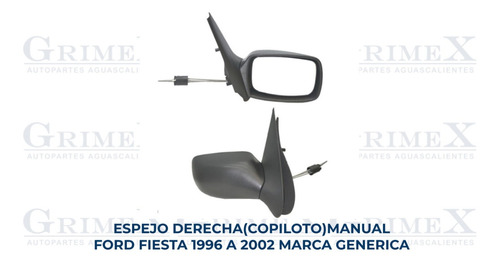 Espejo Ford Fiesta 1996-96-97-98-99-00-01-2002-02 Foto 10