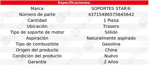 Soporte Motor Trasero S Star Fiat 600d 0.8l L4 1962_1967 Foto 2