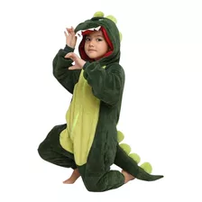 Pijama Macacão Dinossauro Infantil Adulto Kigurumi Promoção