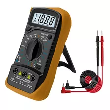 Multimetro Digital Profissional Multiteste Exbom Amarelo