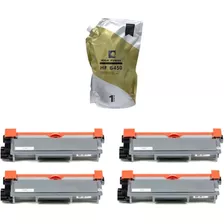 4 Toner Tn2340 Tn2370 + 1 Refil De Pó Hf6450