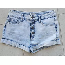 Short Jean Forever 21 Talle 26 Celeste Nevado