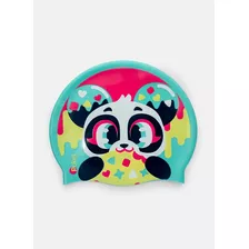 Touca De Natação De Silicone Menina Panda Donuts Puket