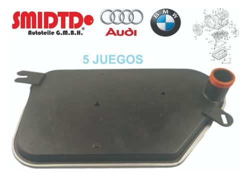 5 Filtros De Aceite Juego Transm Autom Audi A4 Quattro 96-05 Foto 4