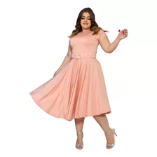 Vestido Godê Feminino Evangélico P Ao Plus Size