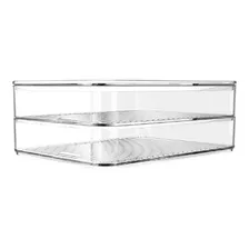 Porta Frios Duplo Transparente Organizador Clear Fresh Ou