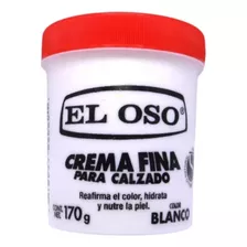 Crema Fina Para Zapatos Y Artículos De Piel, El Oso - 170g Color Blanco