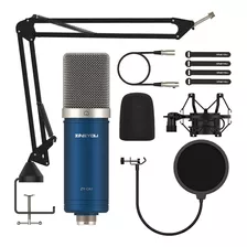 Zingyou Micrófono De Condensador Xlr, Kit De Micrófono De.