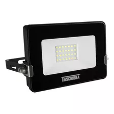 Refletor Holofote Led Preto 20w 6500k Jardim/garagem 110v