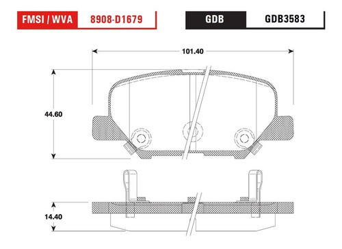 Jgo Balatas Tras Mazda 6 2014 2.5 Orgnicas Trw Foto 2