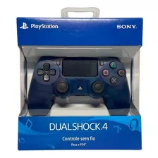 Controle Dualshock 4 Azul Marinho Midnight Blue Ps4 Original