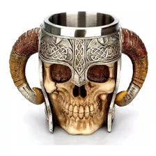 Tazón Taza Vikingo 3d Café Té Cerámica Got Shopero Calavera