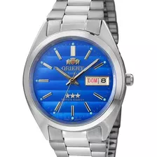 Relogio Orient Masculino Automatico Prata Azul 469wa3f A1sx