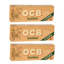 Ocb Bamboo 1 1/4 Papel De Liar Y Puntas 3 Paquetes 50 Pa