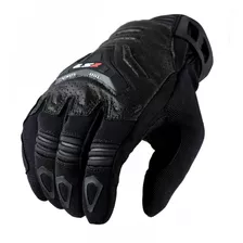 Guantes Moto Cortos Ls2 All Terrain Cuero Negro - Fas Motos