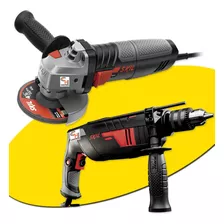 Combo Skil Taladro Percutor 6060 700w 13mm + Amoladora Angular 9004 830w Electrica Metal Pared Mano Hormigon -skill