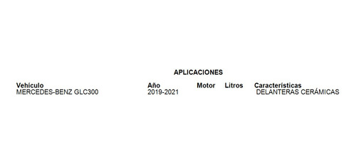 Balatas Delanteras Mercedes-benz Glc300 2020 Cermicas Grc Foto 3